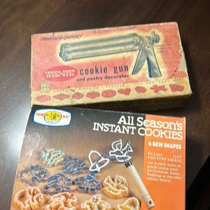 Cookie gun and All Seasons Instant cookies